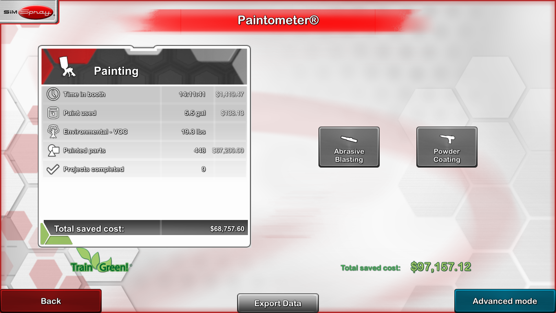 Virtual Reality Painting - Paintometer ROI